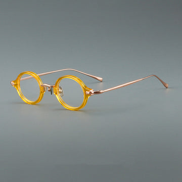 Goil Retro Round Titanium Glasses Frame